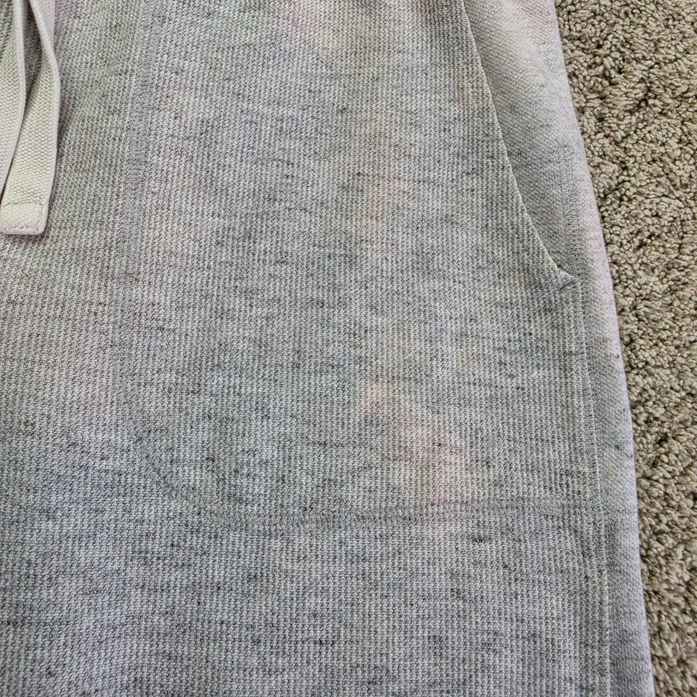 Banana Republic Waffle Knit Shorts Mens L Grey Casual Lightweight Athletic Adult